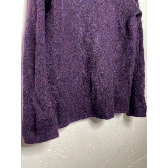 Eileen Fisher Womens Cowl Mock Neck Wool Mohair Blend Sweater Size Small - Picture 3 of 9